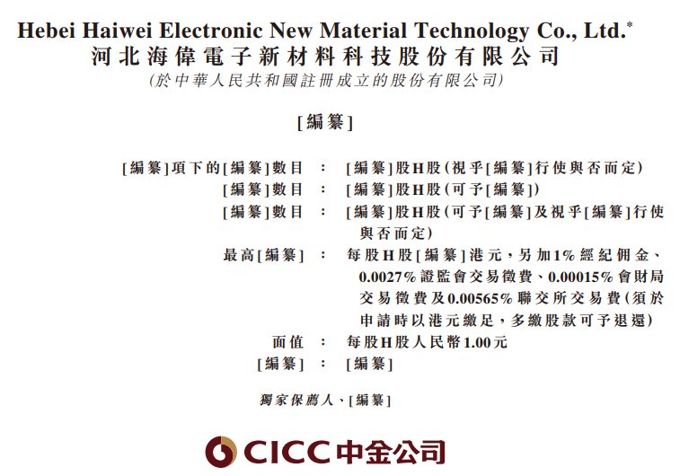 新股消息 | 海伟电子递表港交所 为中国最大的电容器薄膜制造商