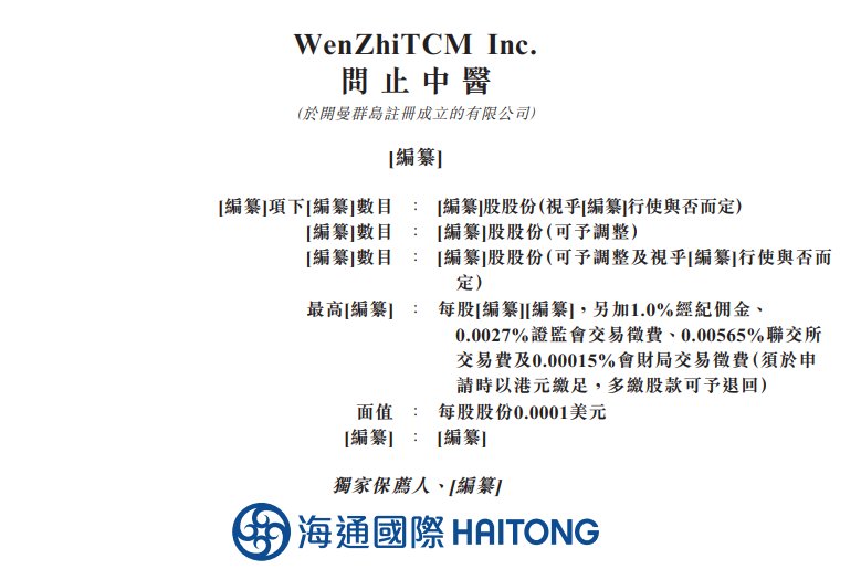 新股消息 | 问止中医再度递表港交所 为中国内地最大的人工智能辅助中医医疗服务提供商