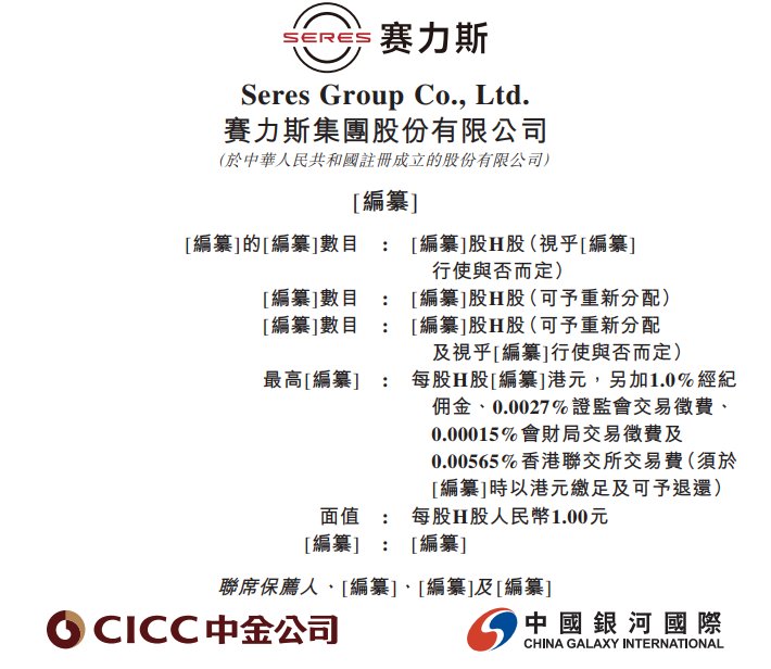 新股消息 | 赛力斯(601127.SH)通过港交所聆讯 去年归母净利润59亿元首次扭亏为盈