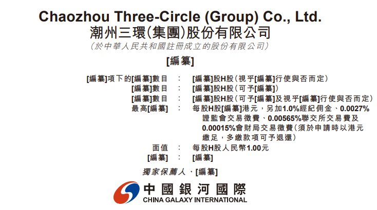 新股消息 | 三环集团(300408.SZ)递表港交所 SOFC隔膜片全球市场份额排名第一