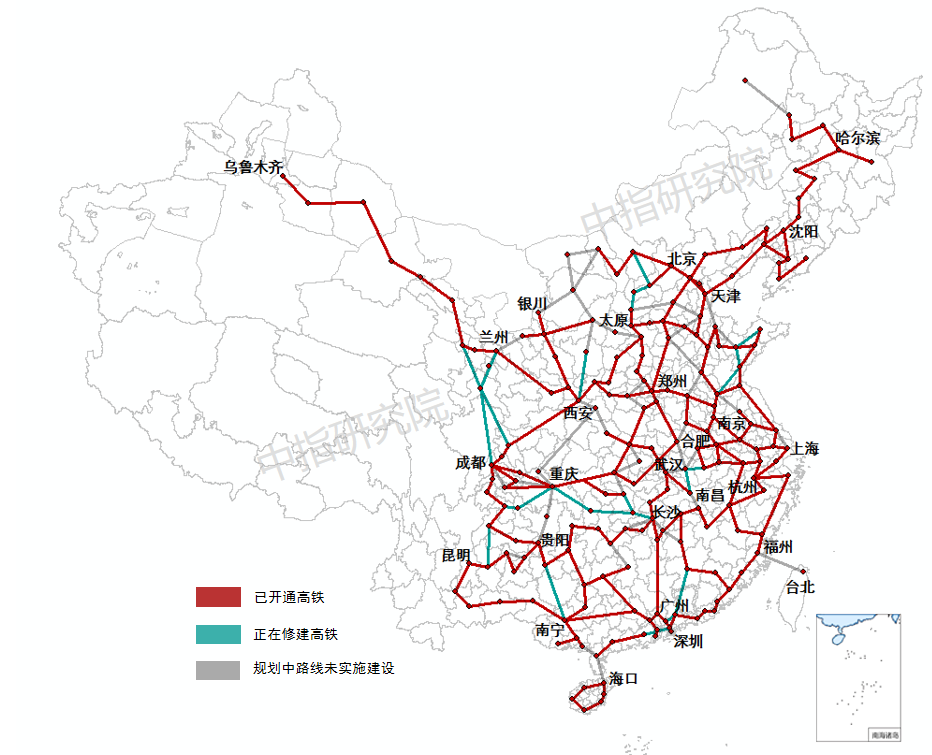 中国高铁运行图2021图片