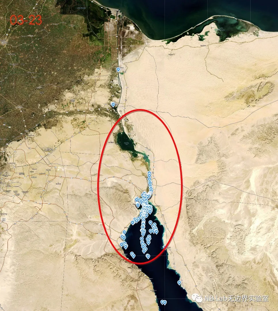 苏伊士运河卫星地图图片